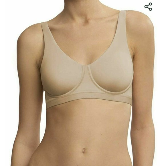 🆕 NATORI Recharge Sports Bra Underwire Beige 32D #7543241 - Picture 2 of 7